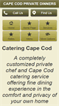 Mobile Screenshot of capecodprivatedinners.com